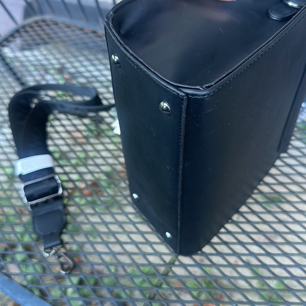 Valentino Orlandi Black Studded Crossbody Bag with Additional Wallet - Picture 8 of 16